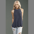 MOCO Eco-Hybrid 2x1 Rib Sleeveless Mock Neck Top